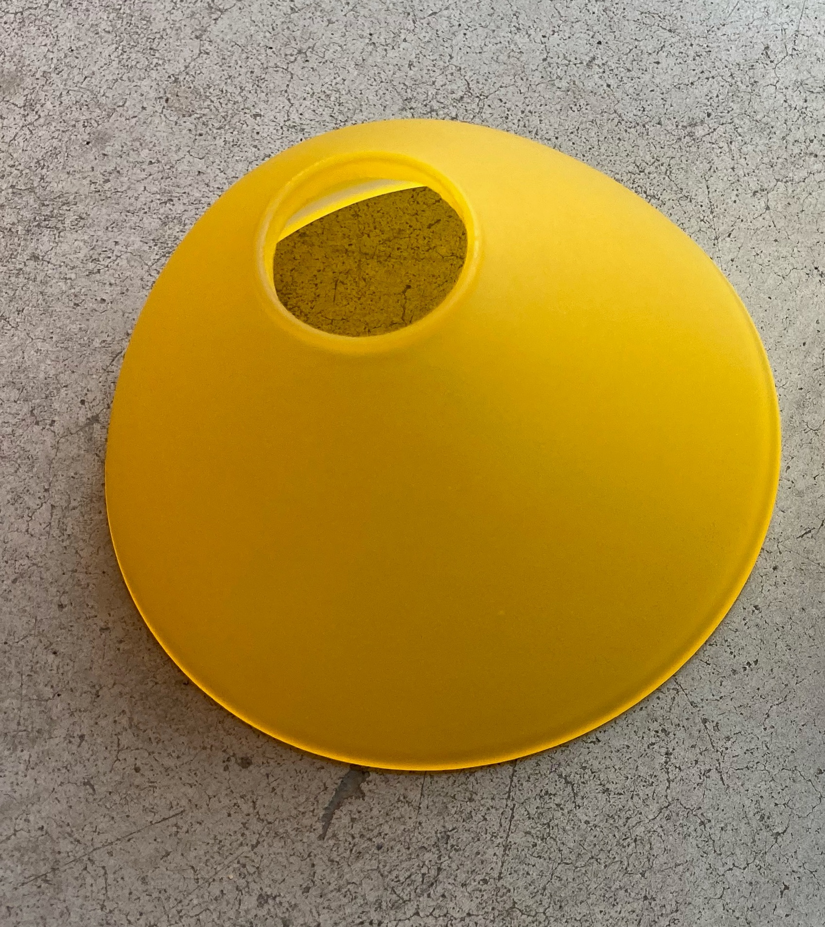 Náhradné tienidlo pre závit E14 (30mm) žlté, priemer: 12,8cm 