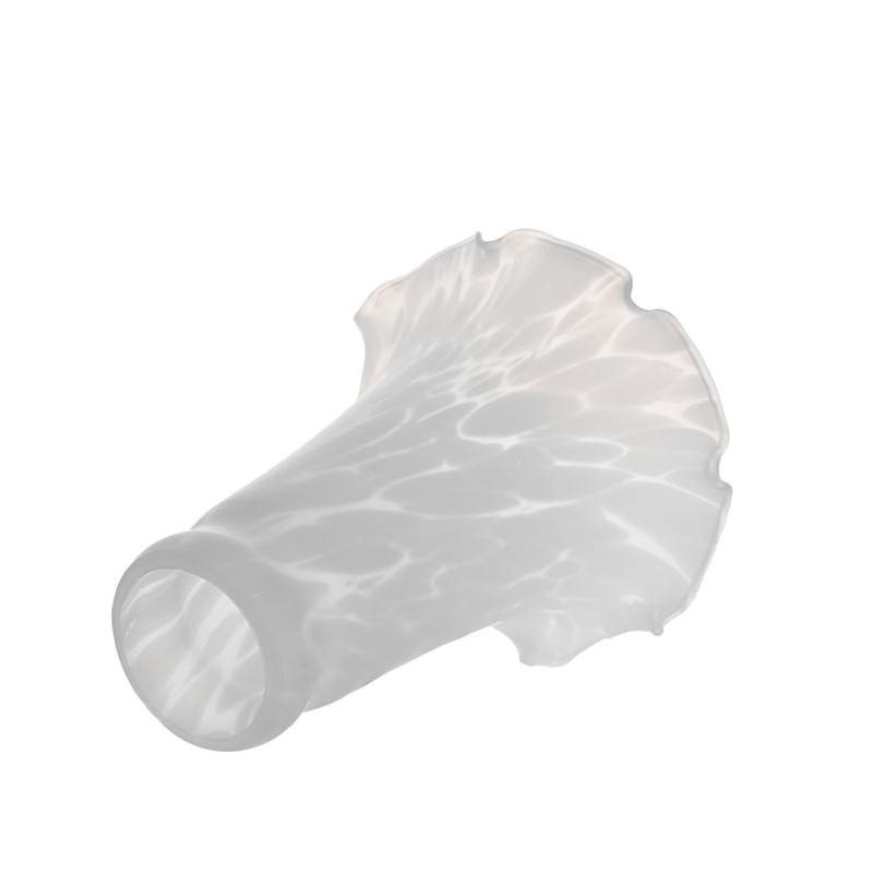 Náhradné tienidlo montážny otvor (5cm) biely alabaster, priemer: 12cm