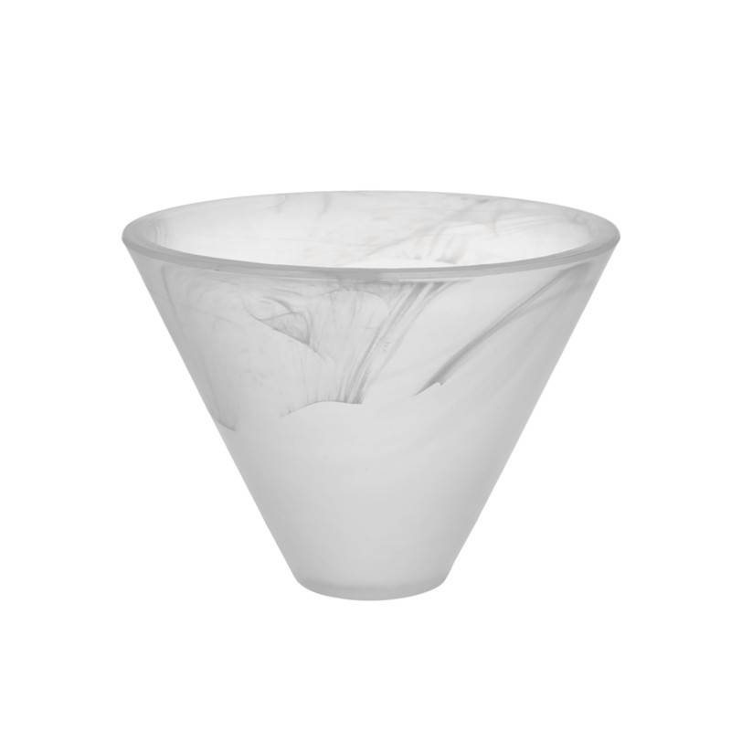 Náhradné tienidlo pre závit E27 (4cm) biely alabaster, priemer: 15,6cm