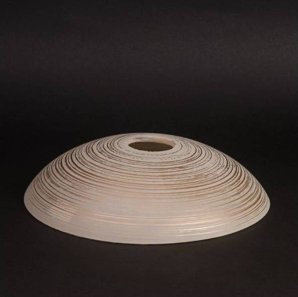 Náhradné tienidlo pre závit E27 (4,2cm) béžové so zlatými pásikmi, priemer: 19cm
