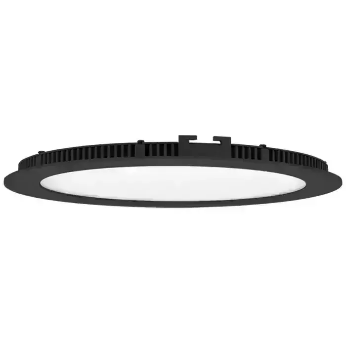 LED zápustné svietidlo LADA čierne 12W CCT 3000-4000-6000K, priemer 17cm