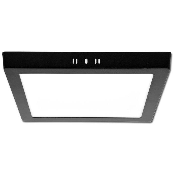 LED prisadené svietidlo RAFA 2 čierne 25W CCT 3000-4000-6000K, 30x30cm