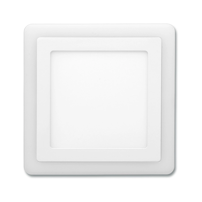 DUO svietidlo štvorcové do sadrokartónu LED/12W+4W, 19,5x19,5cm 