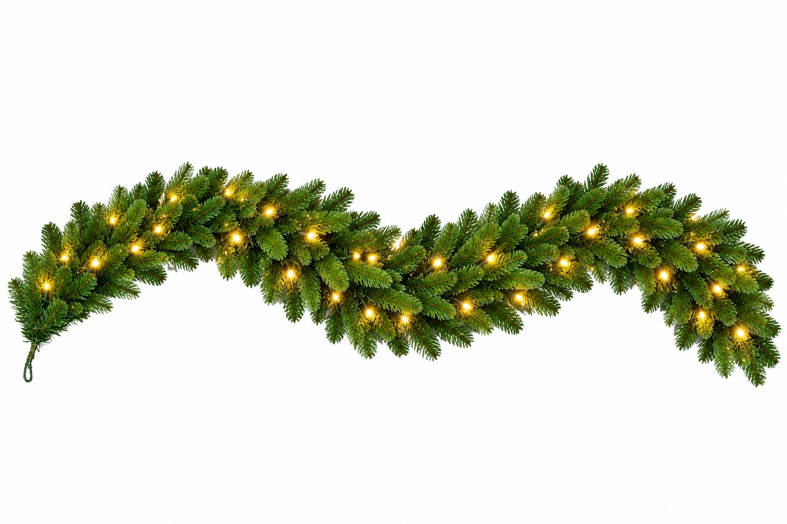 Umelá girlanda 80LED teplá biela, 8 režimov+časovač+diaľkové ovládanie, 2,7m, adaptér