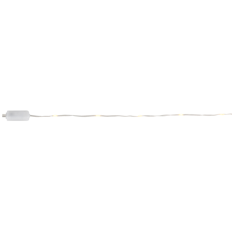 LED reťaz/pásik 100 LED teplá biela/5V 8 svetelných efektov, dĺžka 10m
