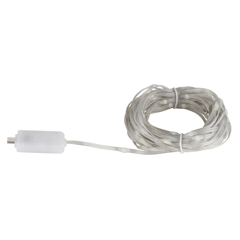 LED reťaz/pásik 100 LED RGB/5V 27 svetelných efektov, dĺžka 10m