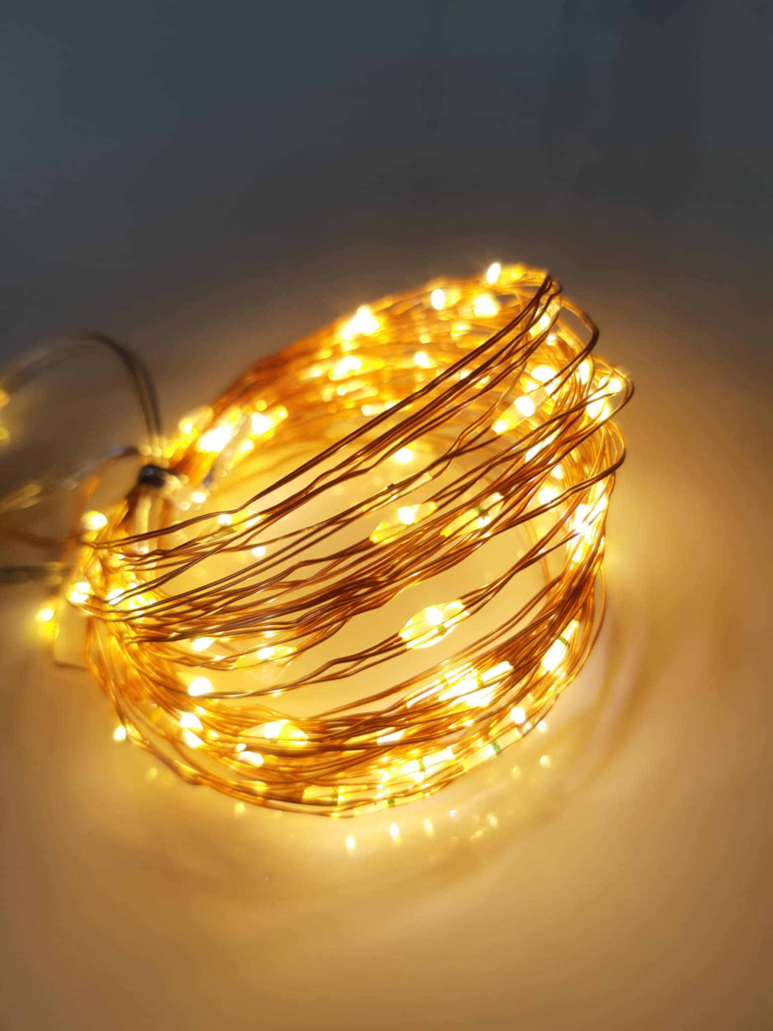 MICRO LED svietiaci reťazec 160 LED teplá biela, 15,9m