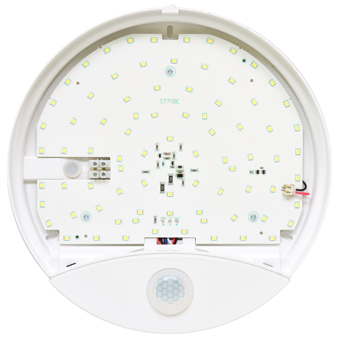 LORA nástenné biele svietidlo s PIR senzorom LED/15W/4100K/1300lm, IP44