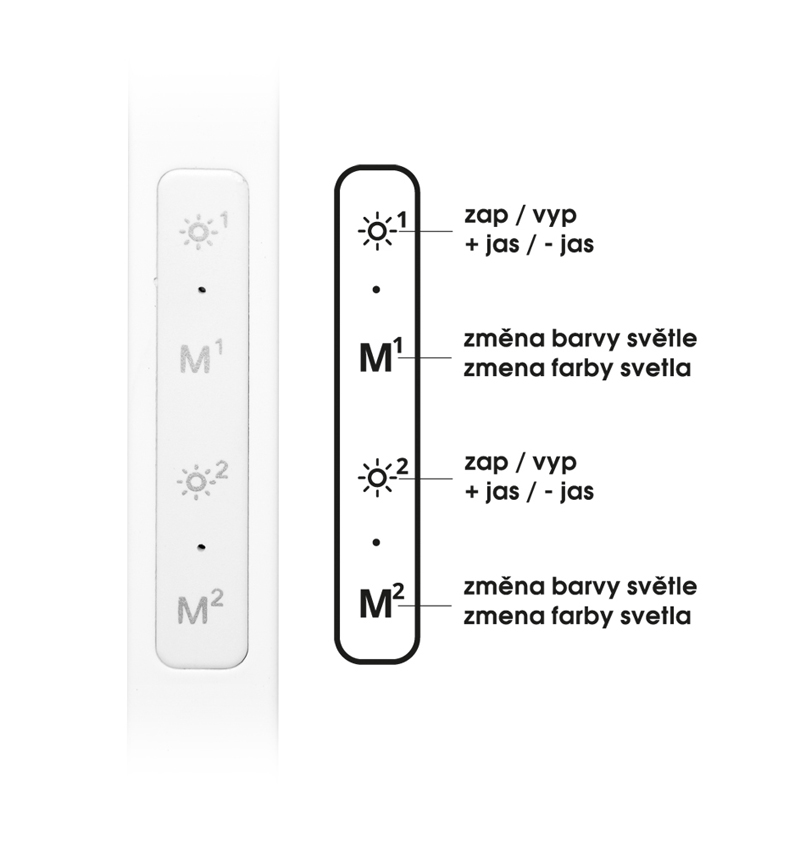 SPACE stmievateľná stolná led lampa biela 19W, CCT 3000-6000K na uchytenie o stôl