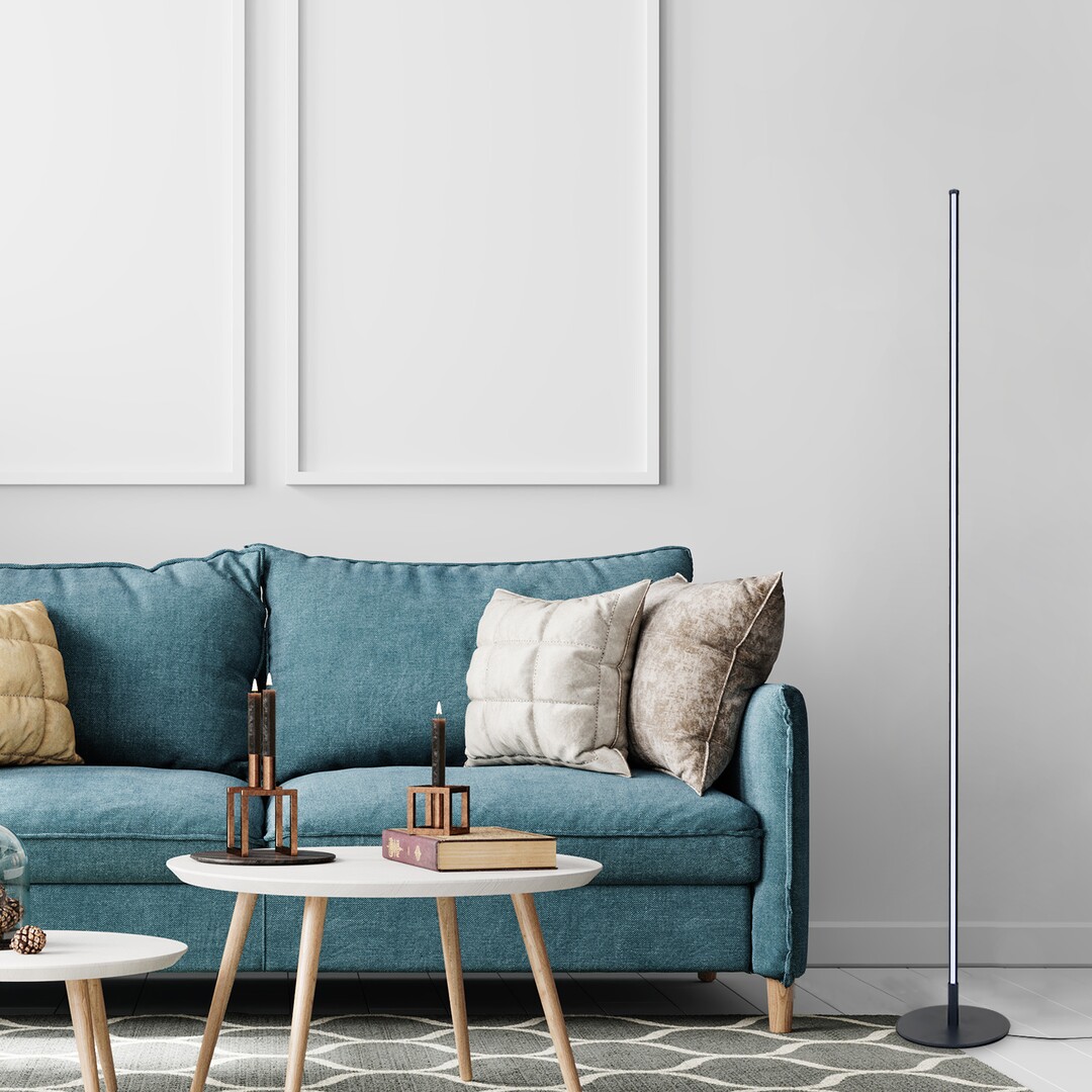 LUIGI ledková stmievateľná stojanová lampa čierna LED/18W/3000K, výška: 146,5cm