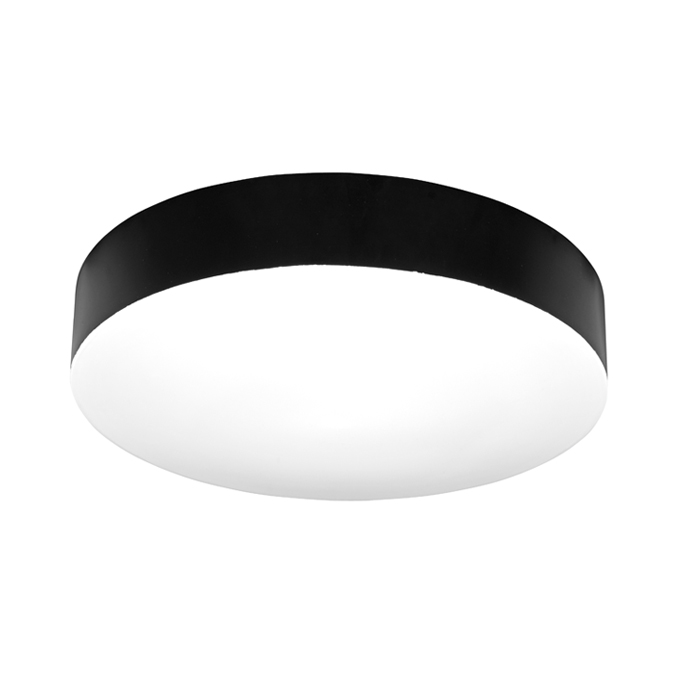 MAKARON stropné svietidlo čierne LED/24W/3000K-4000K-6000K, priemer 30cm, IP44