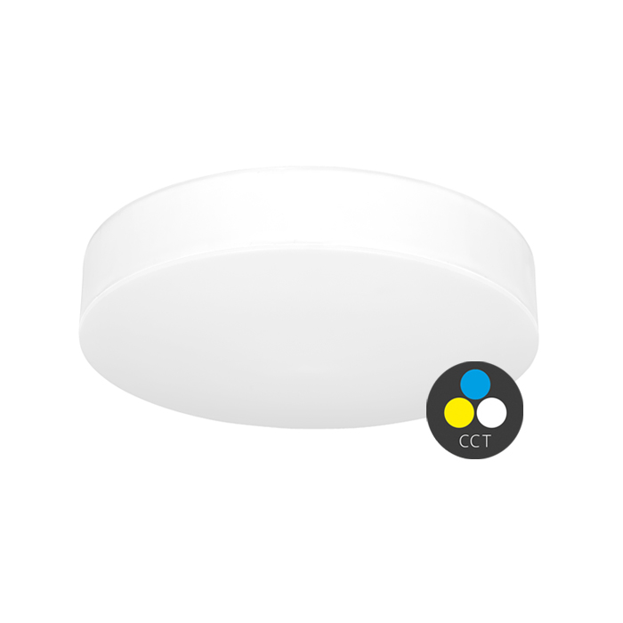 MAKARON stropné svietidlo biele LED/24W/3000K-4000K-6000K, priemer 30cm, IP44