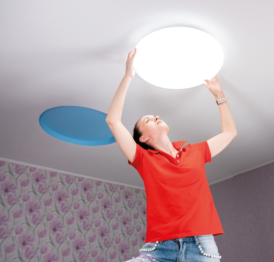 MAKARON stropné svietidlo biele LED/24W/3000K-4000K-6000K, priemer 30cm, IP44