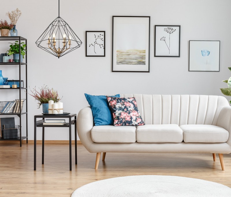 MARESMO visiaci kovový luster čierny 6xE14/40W 