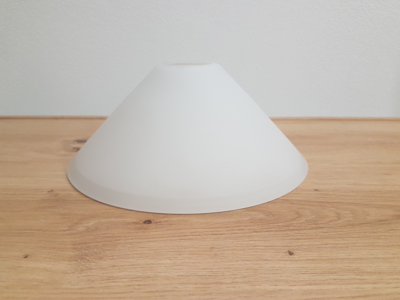 Marian sklenené tienidlo pre závit E27 (4,2cm) matné biele, priemer: 21,5cm