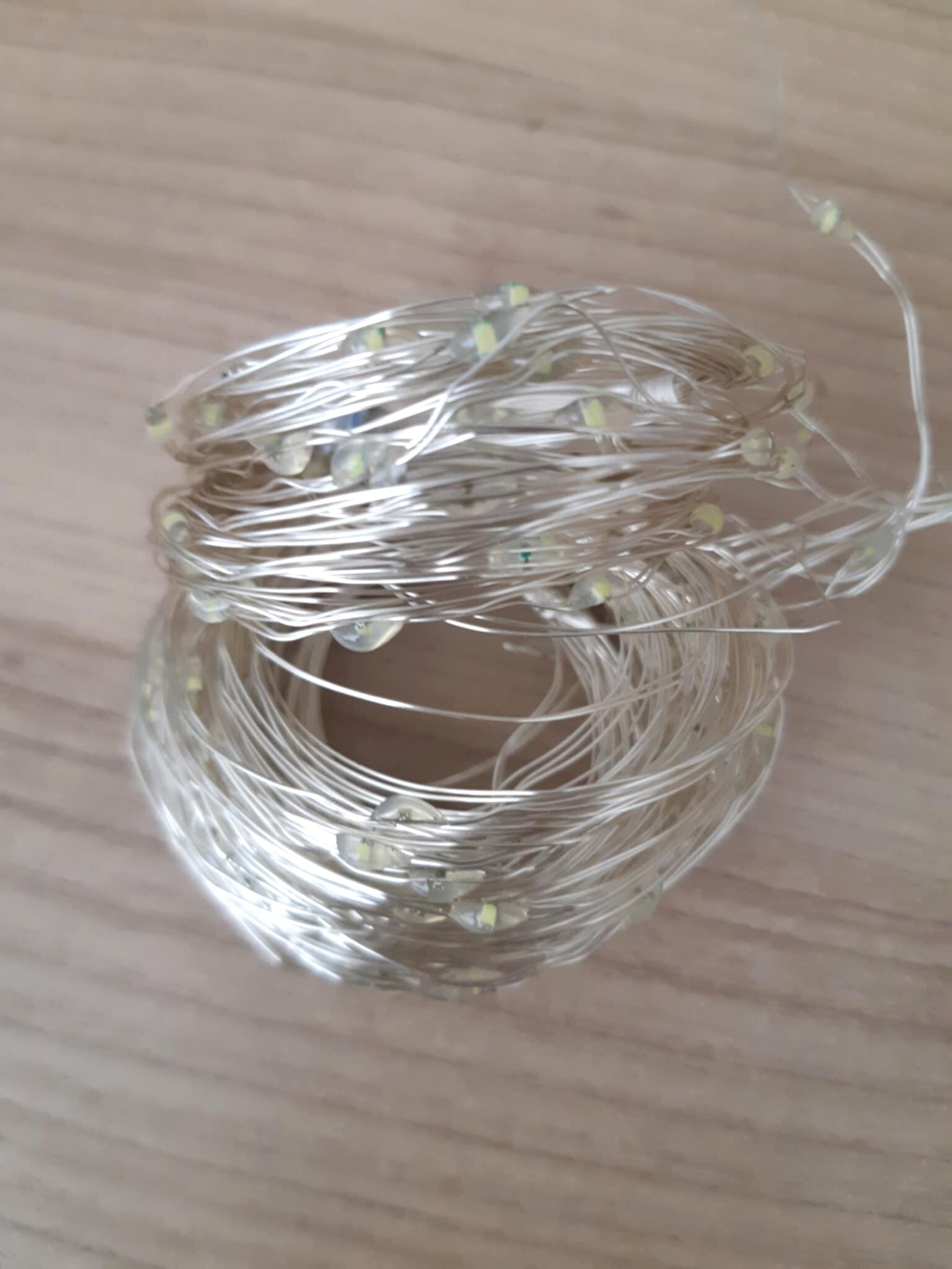 Vnútorný záves 200ks micro led studená biela s diaľkovým ovládačom, 3x2m