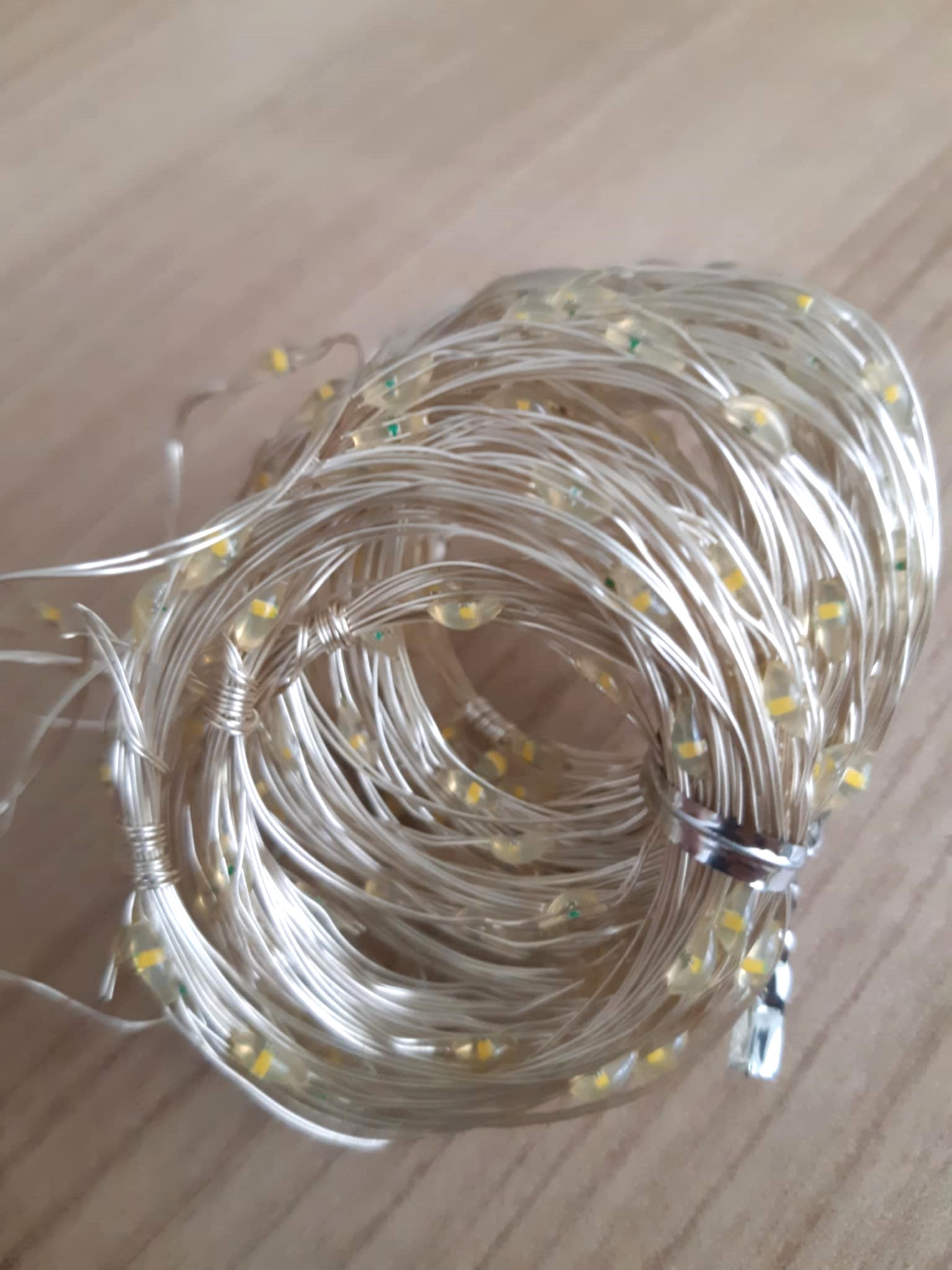 Vnútorný záves 200ks micro led teplá biela s diaľkovým ovládačom, 3x2m