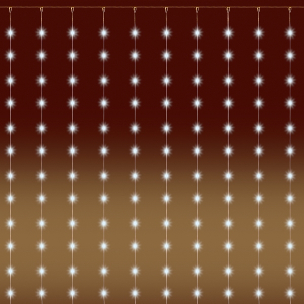 Vonkajší záves 400ks MICRO LED teplá biela, 2x2m