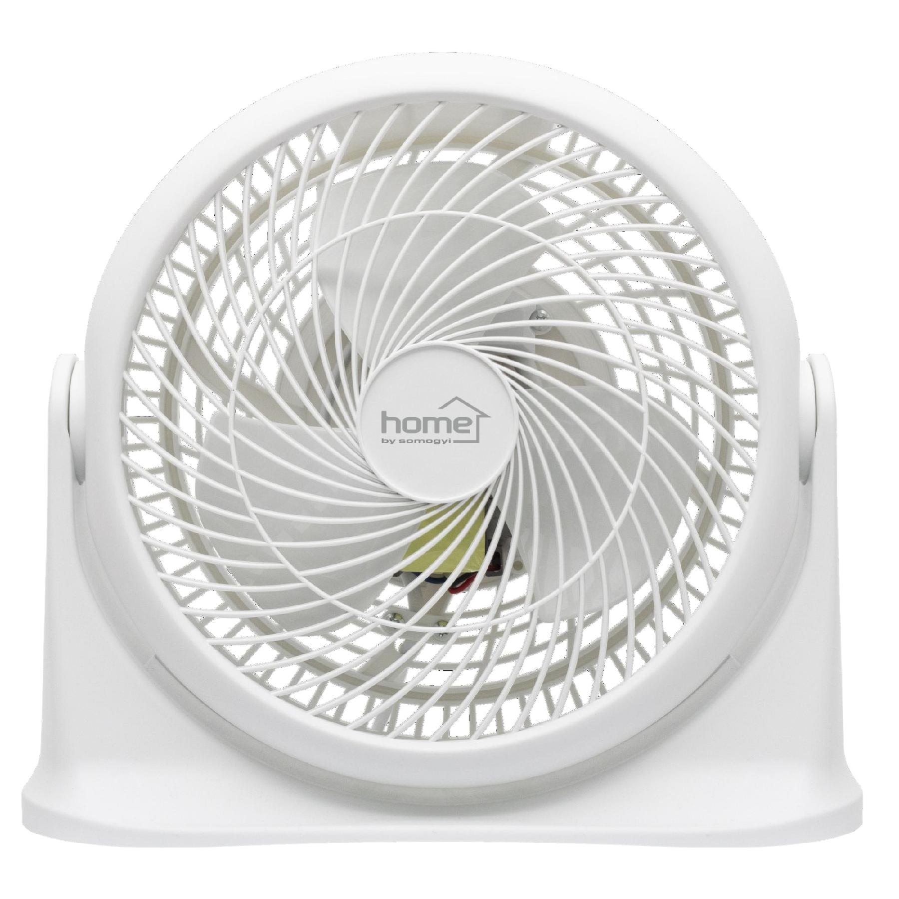 Nástenný/stolný ventilátor biely 30W, priemer 20cm