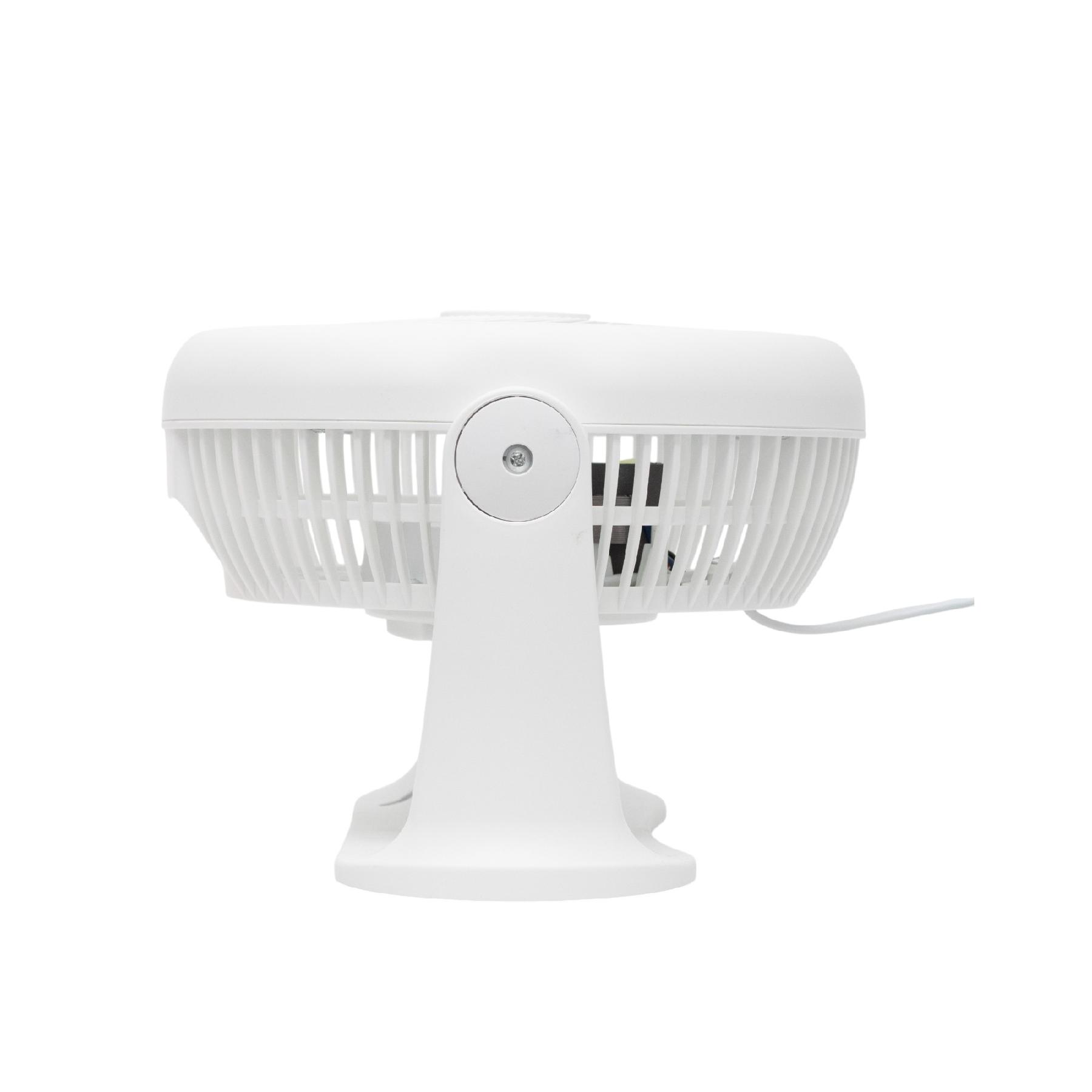 Nástenný/stolný ventilátor biely 30W, priemer 20cm