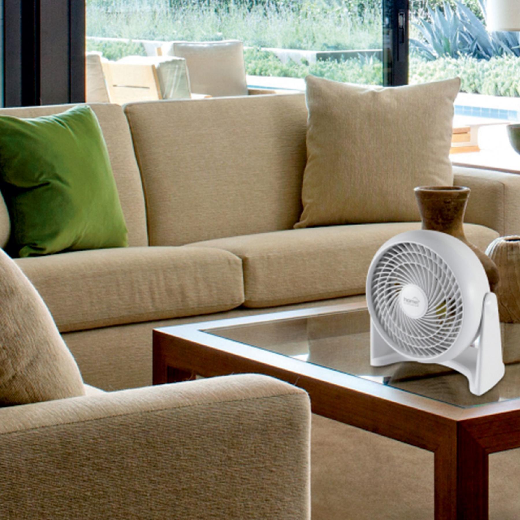 Nástenný/stolný ventilátor biely 50W, priemer 23cm
