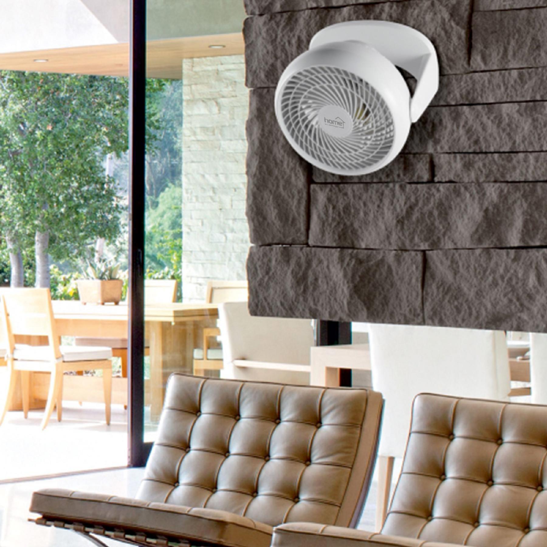 Nástenný/stolný ventilátor biely 50W, priemer 23cm