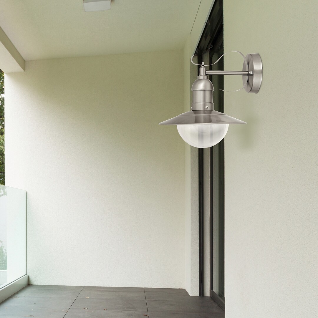 OSLO vonkajšie nástenné svietidlo nehrdzavejúca oceľ 1xE27/60W IP44