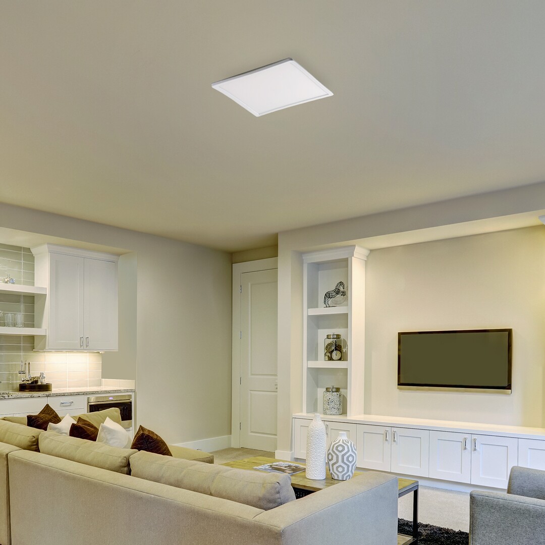 PAVEL stropné štvorcové svietidlo LED/18W/4000K/1700lm, 29,3x29,3cm