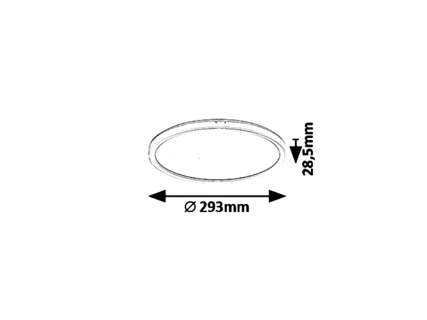 PAVEL stropné okrúhle svietidlo LED/18W/4000K/1700lm, priemer: 29,3cm