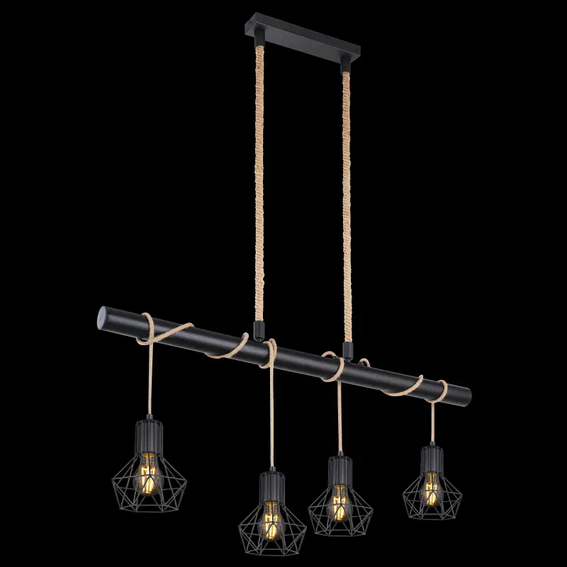 PRISKA visiaci luster kov/lano 4xE27/60W