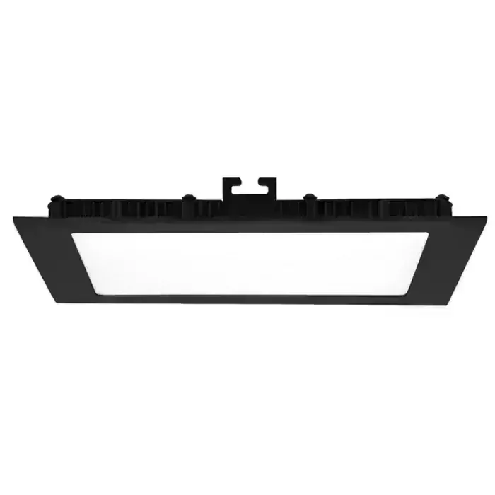 LED zápustné svietidlo RAFA čierne 6W CCT 3000-4000-6000K, rozmer: 12x12cm