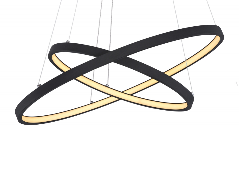 RALPH visiaci ledkový luster čierny 1xLED/42W/3000K