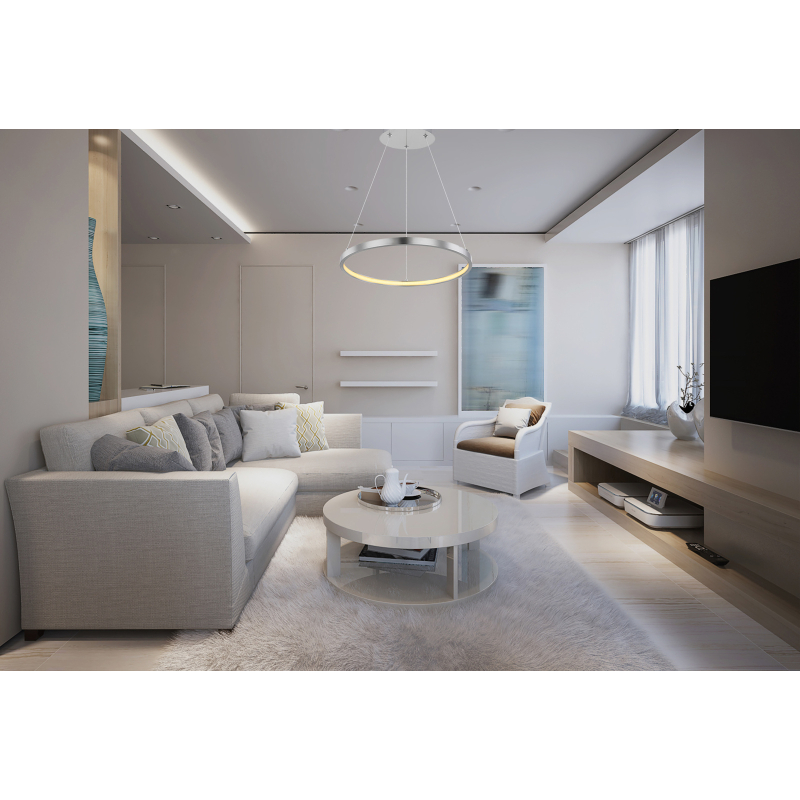 RALPH visiaci ledkový luster nikel 1xLED/19W/3000K