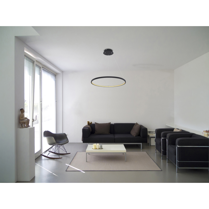 RALPH visiaci ledkový luster čierny 1xLED/29W/3000K