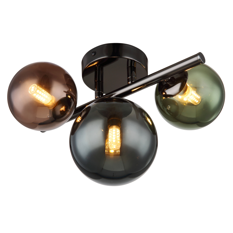 RIHA stropné svietidlo sivé/multicolor 3xG9 LED/3,5W/3000K