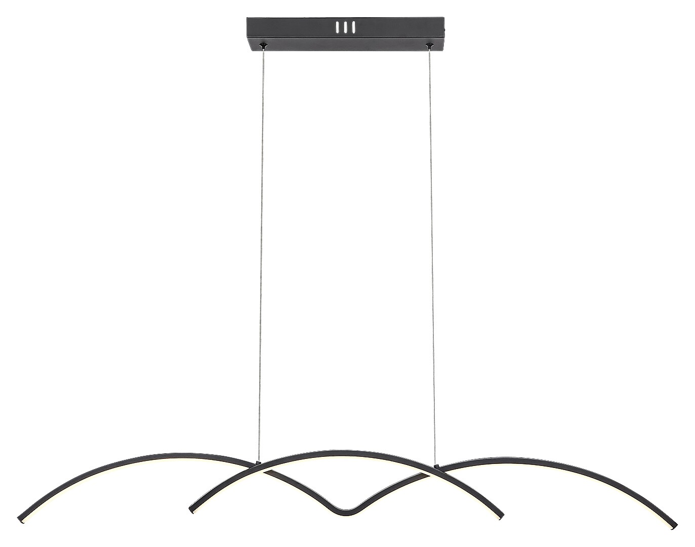 RIVER závesné svietidlo čierne LED/40W/4000K, výška: 110cm