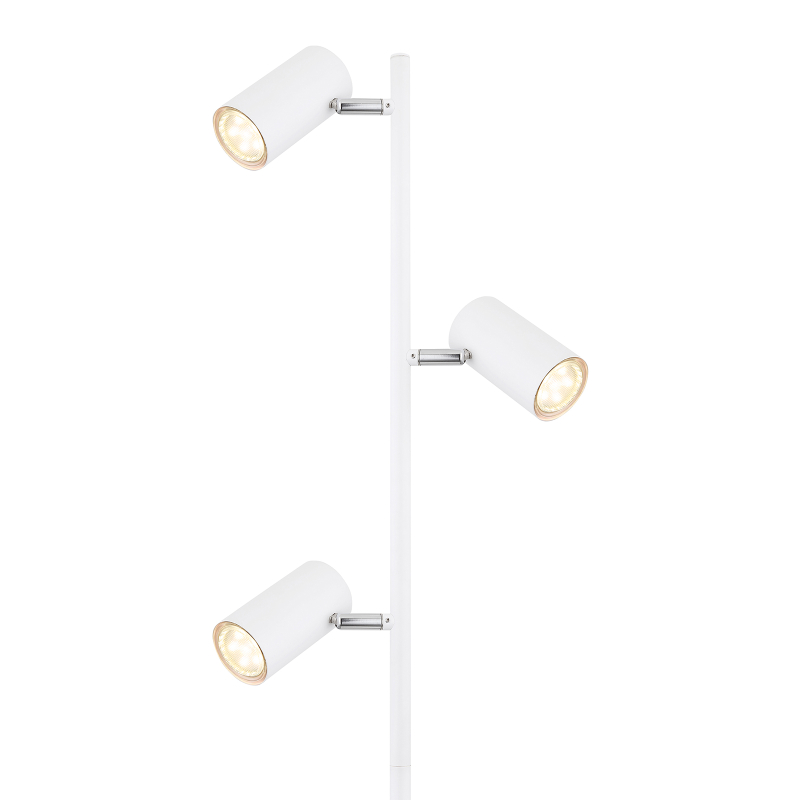 ROBBY stojanová lampa kovová biela 3xGU10/LED/5W, výška: 154cm
