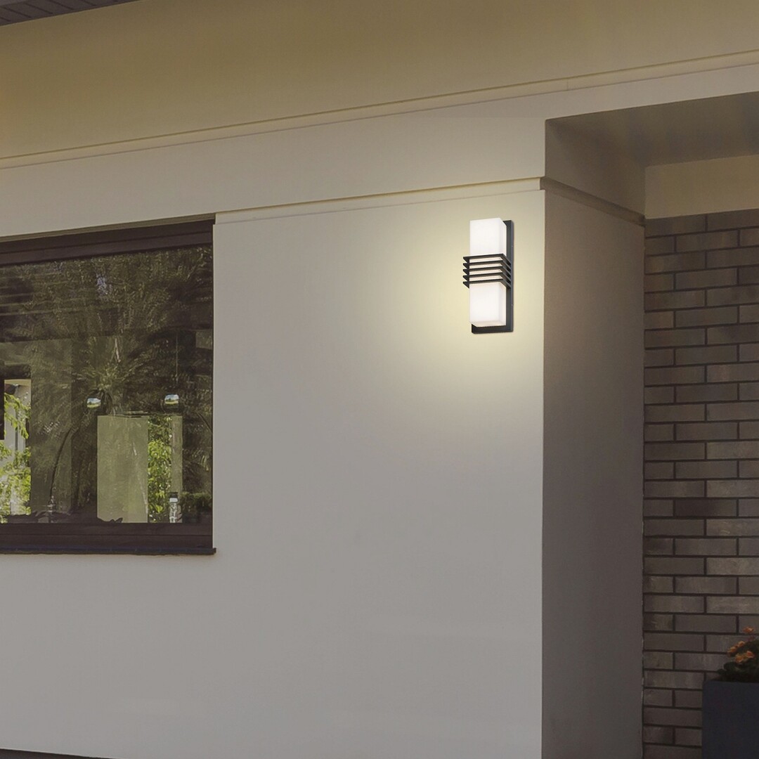 RODEZ nástenné ledkové svietidlo antracit 1xLED/12W/4000K IP44