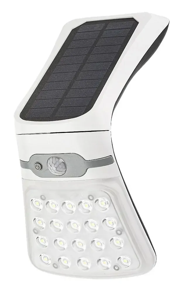 Rogova nástenné solárne led svietidlo biele stmievateľné so senzorom 4W/4000K/330lm IP44