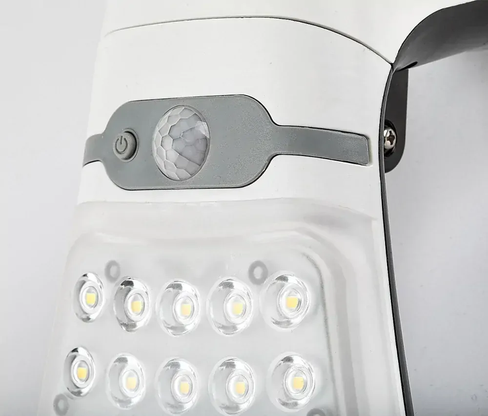 Rogova nástenné solárne led svietidlo biele stmievateľné so senzorom 4W/4000K/330lm IP44