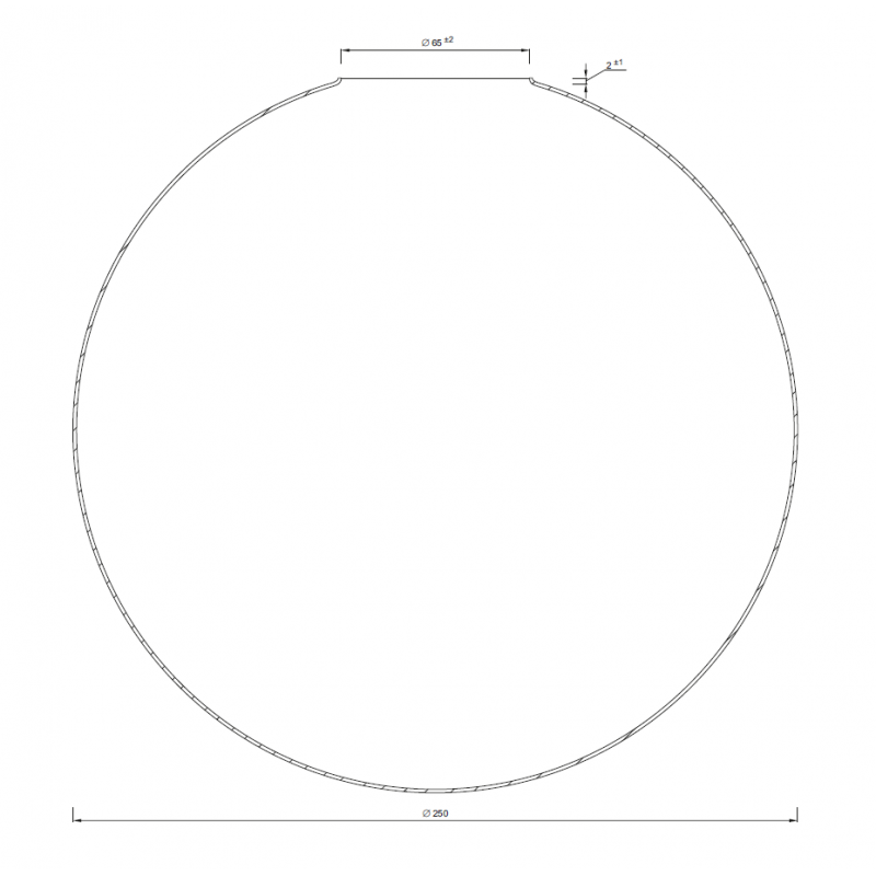 Náhradné tienidlo guľka priemer 25cm, montážny otvor: 6,5cm matná biela