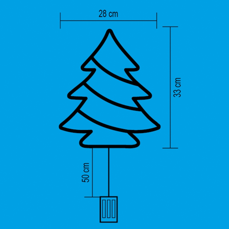 Okenná dekorácia STROMČEK BIELY s časovačom 35LED teplá biela, výška 33cm, na batérie