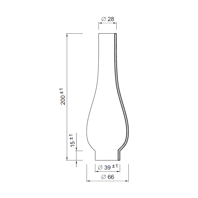 Náhradné tienidlo priemer 3,9cm petrolejkové vnútorné matné biele