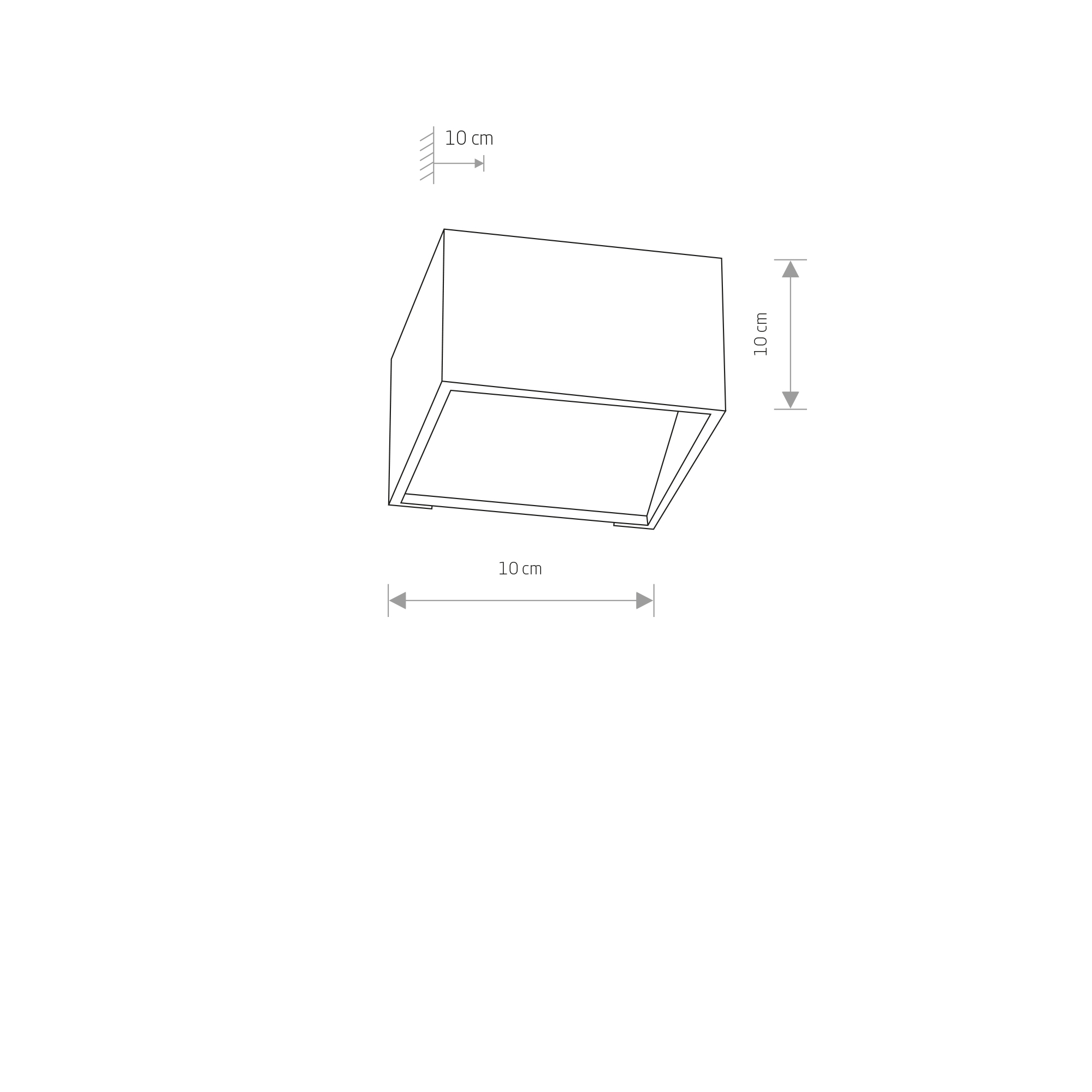 LIA LED nástenné svietidlo biele 1xLED/7W/3000K 