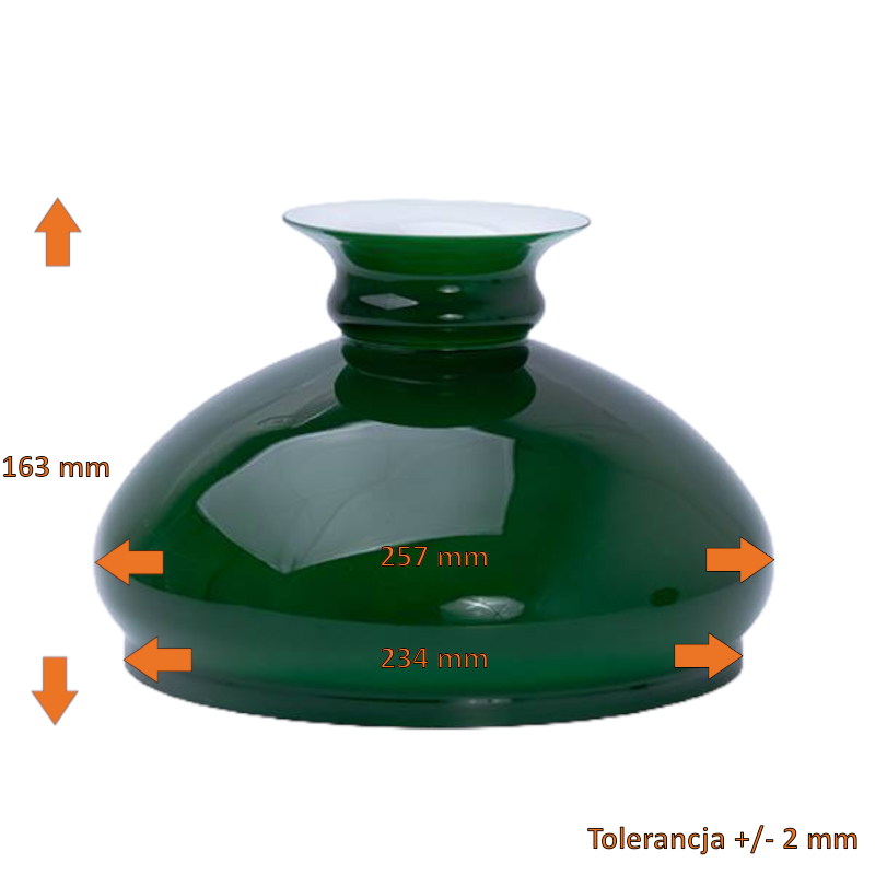 Náhradné tienidlo priemer 23,4cm petrolejkové zelené