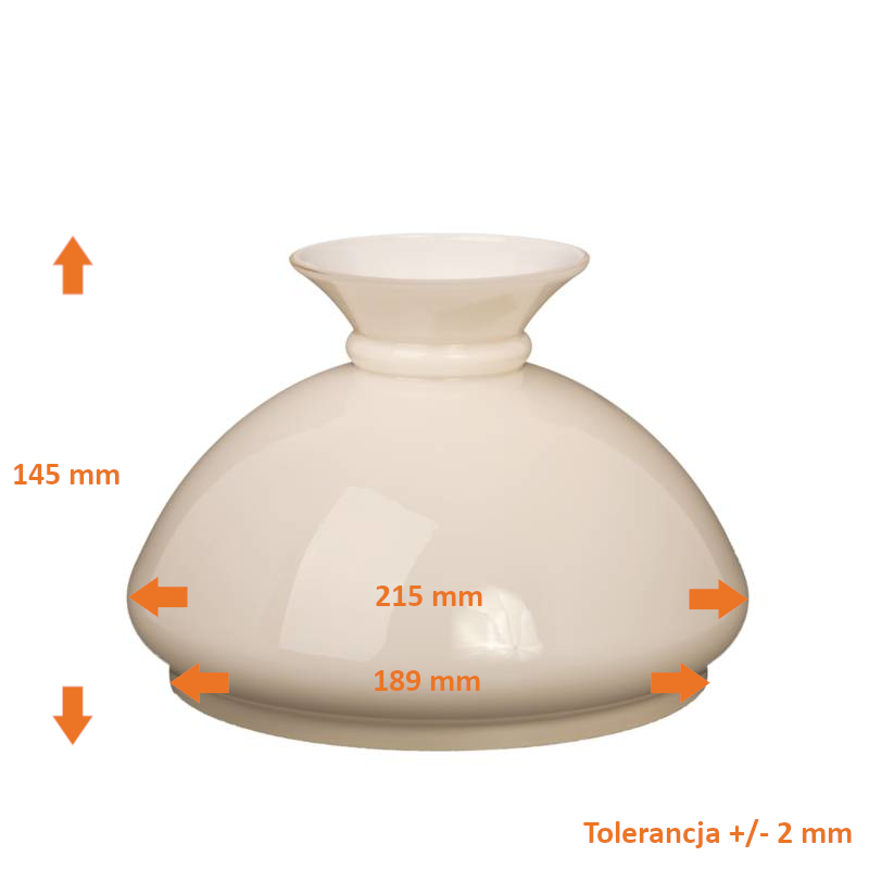 Náhradné tienidlo priemer 18,9cm petrolejkové béžové 