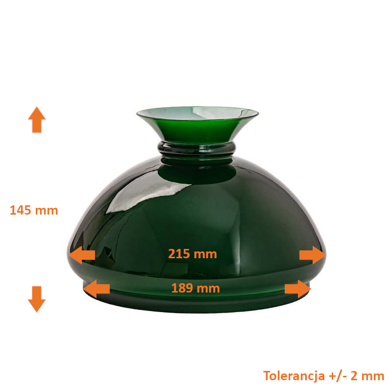 Náhradné tienidlo priemer 18,9cm petrolejkové zelené