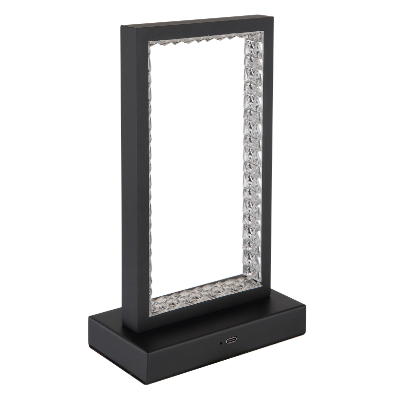 SAMEGA dekoračná USB stolná lampa stmievateľná čierna LED/3W/5V, CCT 2700-4000-6500K