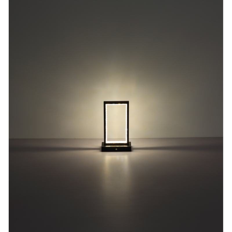 SAMEGA dekoračná USB stolná lampa stmievateľná čierna LED/3W/5V, CCT 2700-4000-6500K