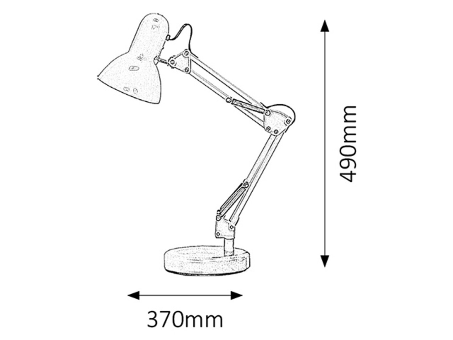 SAMSON stolná lampa zelená 1xE27/60W